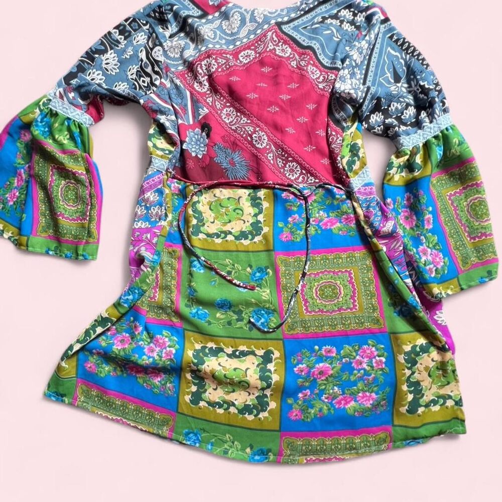 Roaman's 18W Patchwork Peasant Tunic Plus Size Bo… - image 7